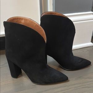 Paris Texas Black Suede Boots